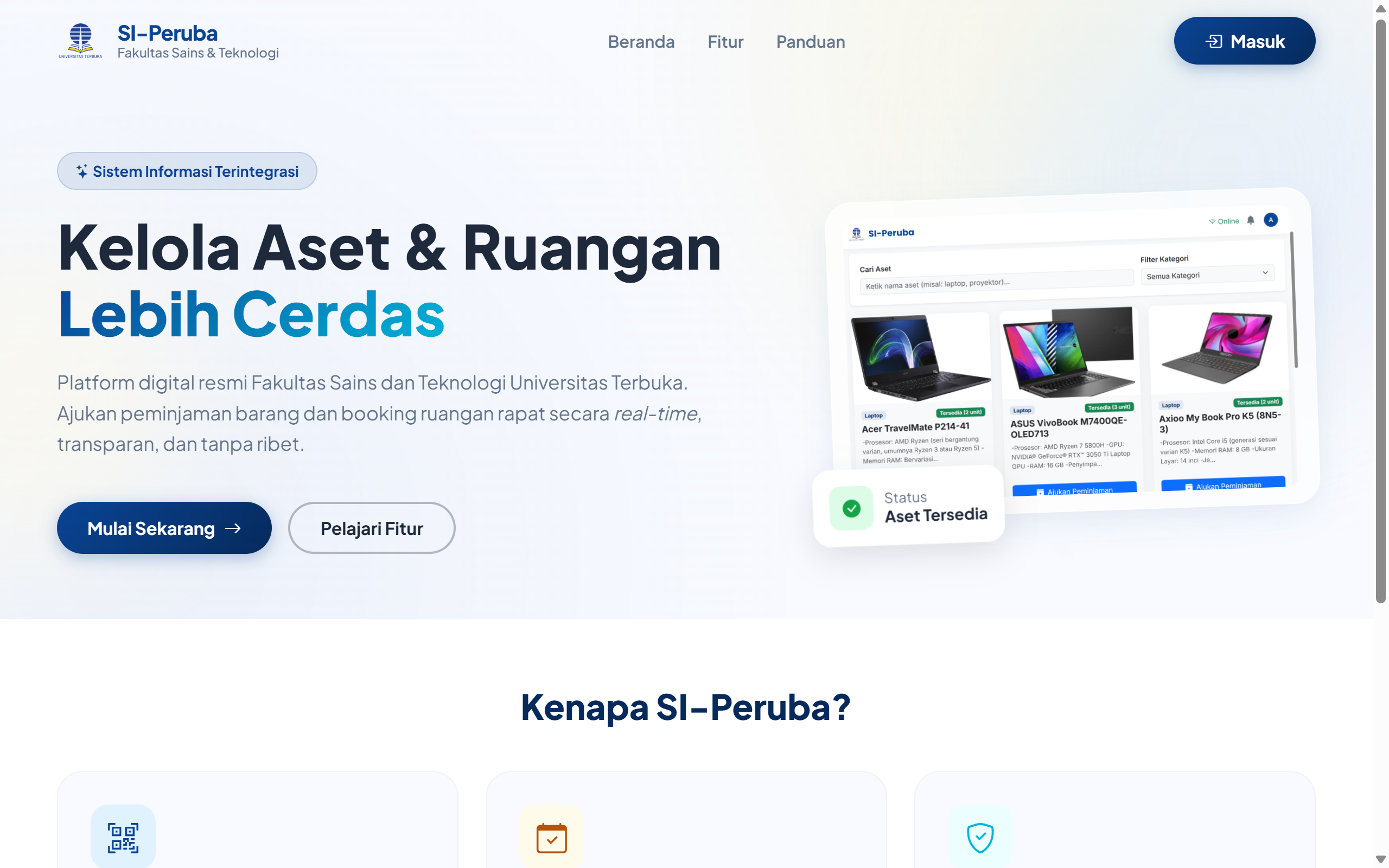 Sistem Peminjaman Ruangan dan Barang